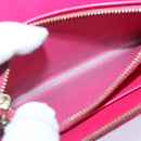 LOUIS VUITTON Monogram Vernis Eldridge Wallet Fuchsia Pink M91240 LV Auth 93651-10