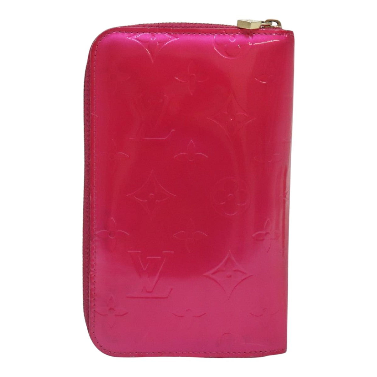 LOUIS VUITTON Monogram Vernis Eldridge Wallet Fuchsia Pink M91240 LV Auth 93651