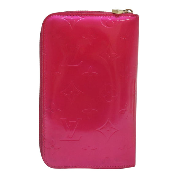 LOUIS VUITTON Monogram Vernis Eldridge Geldbörse Fuchsia Rosa M91240 LV Auth 93651