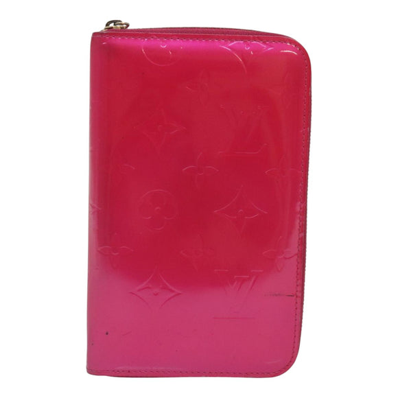 LOUIS VUITTON Monogram Vernis Eldridge Wallet Fuchsia Pink M91240 LV Auth 93651