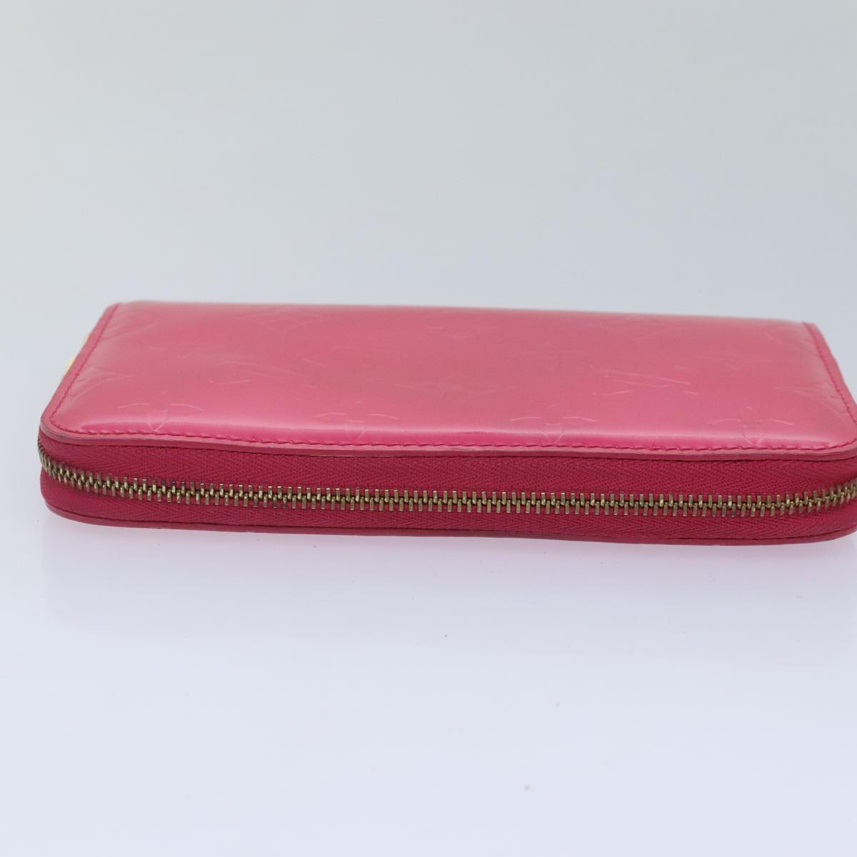 LOUIS VUITTON Monogram Vernis Eldridge Wallet Fuchsia Pink M91240 LV Auth 93651