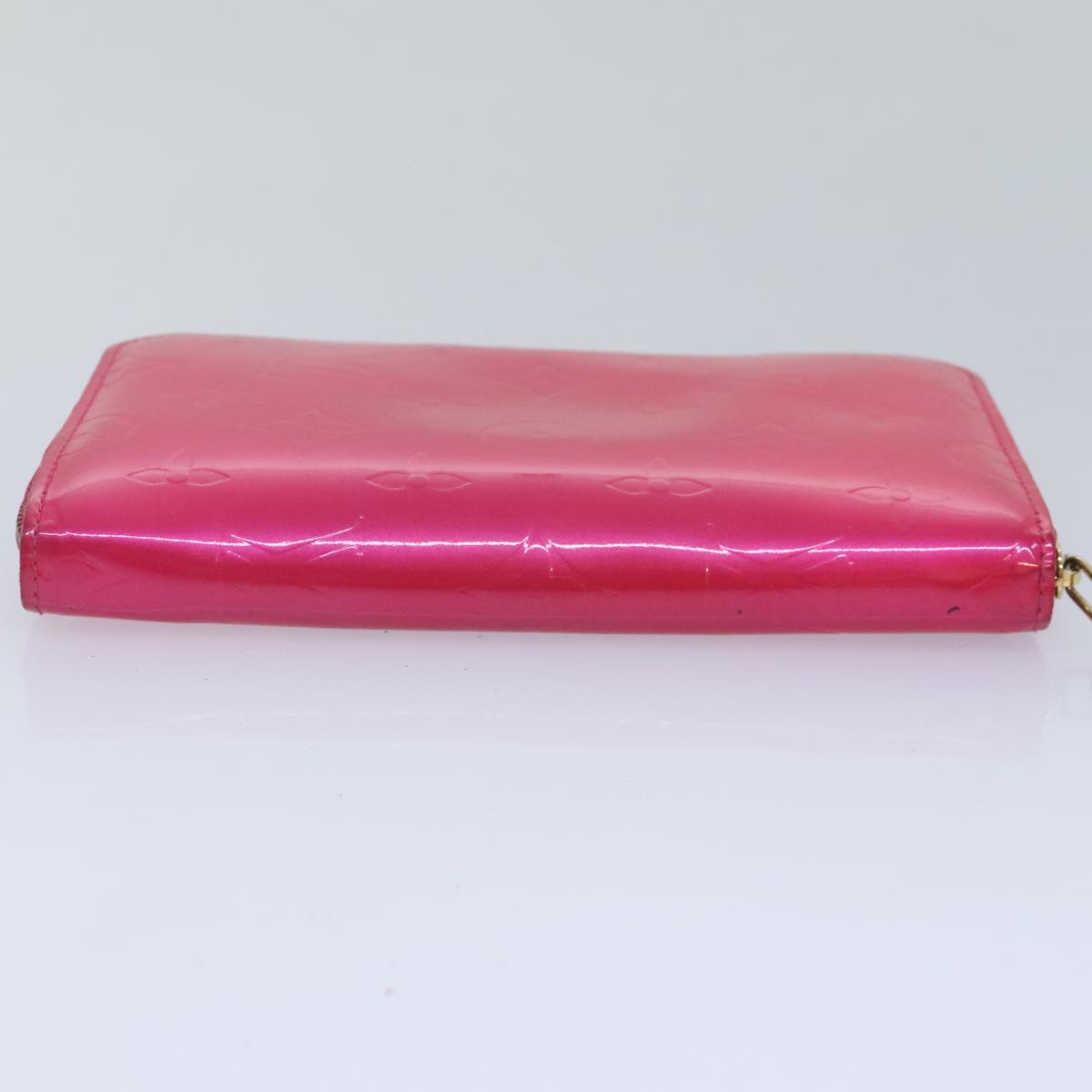 LOUIS VUITTON Monogram Vernis Eldridge Wallet Fuchsia Pink M91240 LV Auth 93651