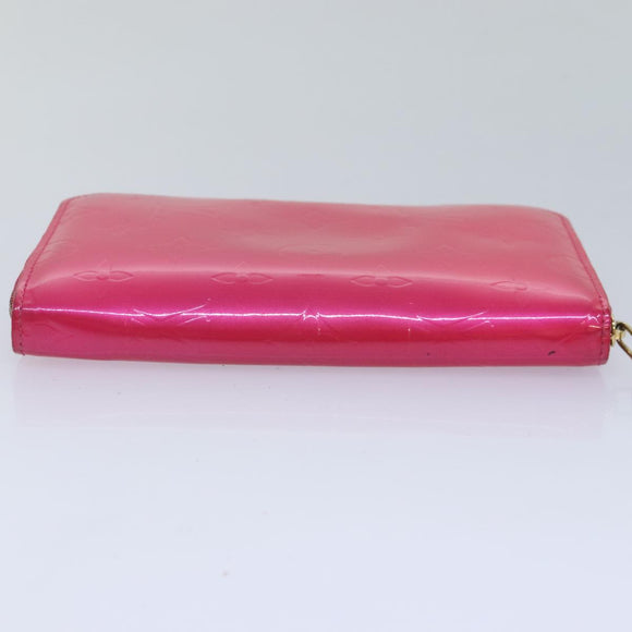 LOUIS VUITTON Monogram Vernis Eldridge Geldbörse Fuchsia Rosa M91240 LV Auth 93651
