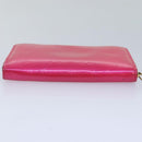 LOUIS VUITTON Monogram Vernis Eldridge Wallet Fuchsia Pink M91240 LV Auth 93651-4
