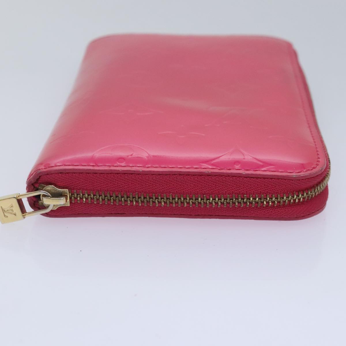 LOUIS VUITTON Monogram Vernis Eldridge Wallet Fuchsia Pink M91240 LV Auth 93651