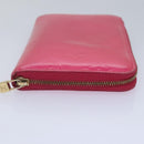 LOUIS VUITTON Monogram Vernis Eldridge Wallet Fuchsia Pink M91240 LV Auth 93651-5