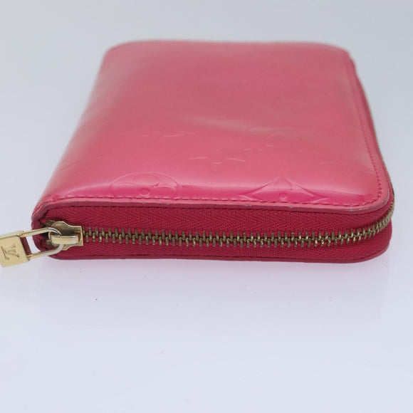 LOUIS VUITTON Monogram Vernis Eldridge Wallet Fuchsia Pink M91240 LV Auth 93651