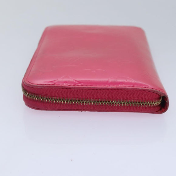 LOUIS VUITTON Monogram Vernis Eldridge Geldbörse Fuchsia Rosa M91240 LV Auth 93651