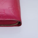 LOUIS VUITTON Monogram Vernis Eldridge Wallet Fuchsia Pink M91240 LV Auth 93651-14