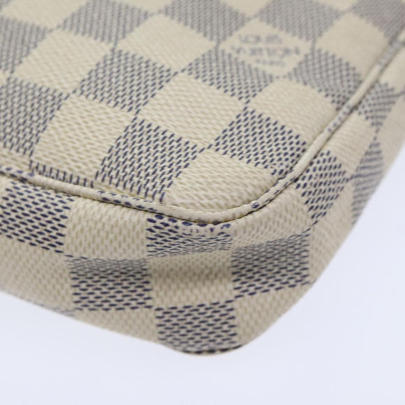 LOUIS VUITTON Damier Azur Pochette Accessoires Pouch N51986 LV Auth 93662