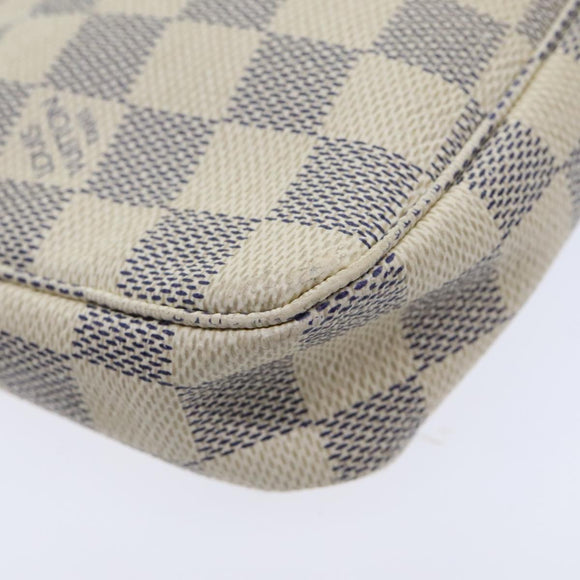 LOUIS VUITTON Damier Azur Pochette Accessoires Pouch N51986 LV Auth 93662