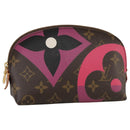 LOUIS VUITTON Monogram Game On Pochette Cosmetic PM Pouch M80283 LV Auth 93663A-1