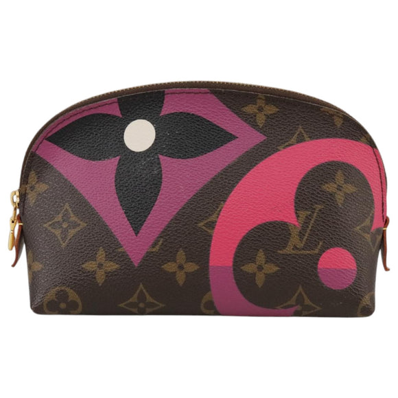 LOUIS VUITTON Monogram Game On Pochette Cosmetic PM Pouch M80283 LV Auth 93663A