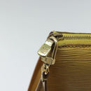 LOUIS VUITTON Epi Pochette Accessoires Pouch Yellow M52989 LV Auth 93680-18