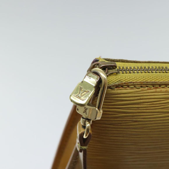 LOUIS VUITTON Epi Pochette Accessoires Pouch Yellow M52989 LV Auth 93680