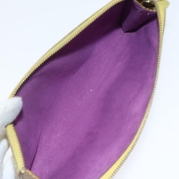 LOUIS VUITTON Epi Pochette Accessoires Pouch Yellow M52989 LV Auth 93680