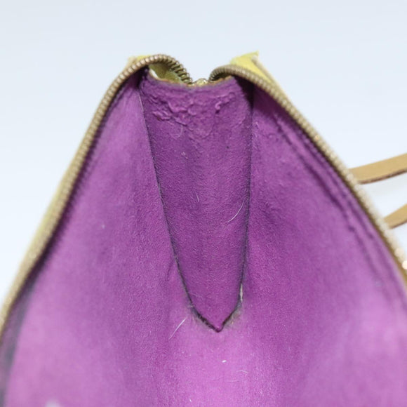 LOUIS VUITTON Epi Pochette Accessoires Pouch Yellow M52989 LV Auth 93680