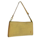 LOUIS VUITTON Epi Pochette Accessoires Pouch Yellow M52989 LV Auth 93680-1