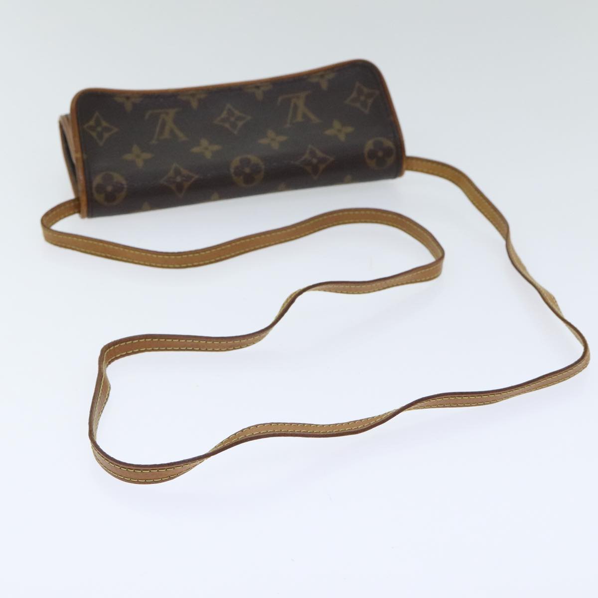 LOUIS VUITTON Monogram Pochette Twin PM Shoulder Bag M51854 LV Auth 93681