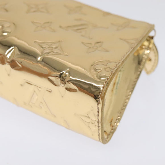 LOUIS VUITTON Monogram Miroir Trousse Cosmetic Pouch Dore M95604 LV Auth 93684A