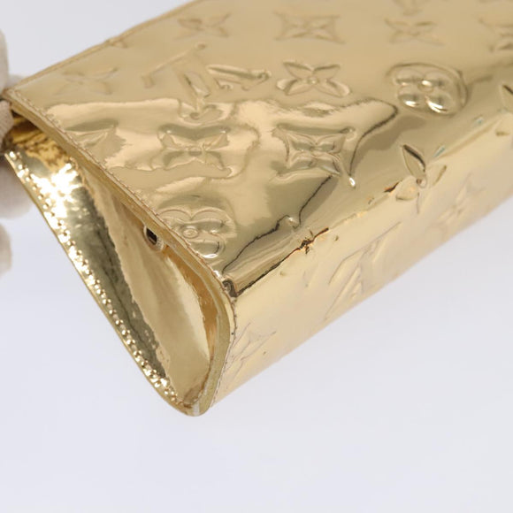 LOUIS VUITTON Monogram Miroir Trousse Cosmetic Pouch Dore M95604 LV Auth 93684V