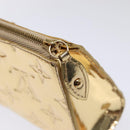 LOUIS VUITTON Monogram Miroir Trousse Cosmetic Pouch Dore M95604 LV Auth 93684A-9
