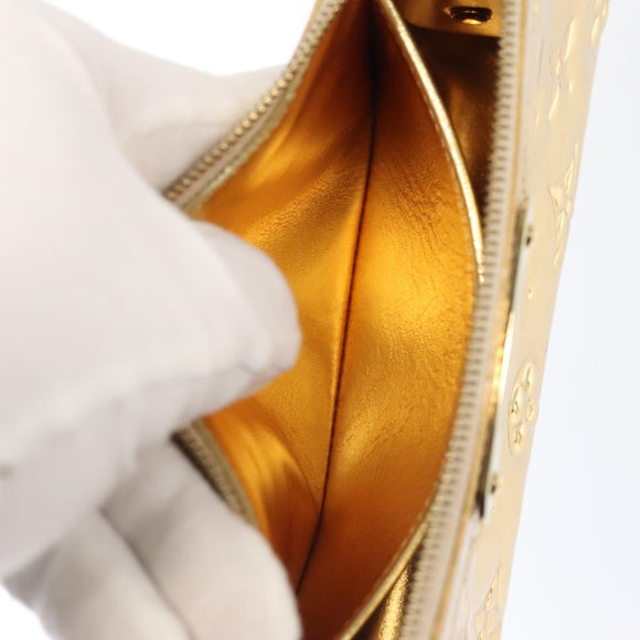 LOUIS VUITTON Monogram Miroir Trousse Cosmetic Pouch Dore M95604 LV Auth 93684V