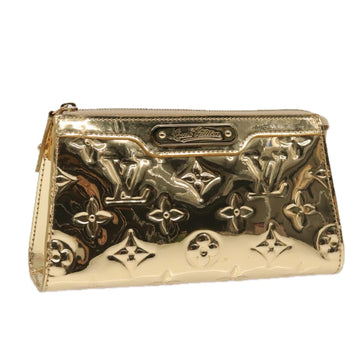 LOUIS VUITTON Monogram Miroir Trousse Cosmetic Pouch Dore M95604 LV Auth 93684V