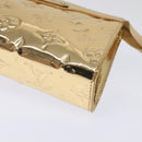 LOUIS VUITTON Monogram Miroir Trousse Cosmetic Pouch Dore M95604 LV Auth 93684A-7