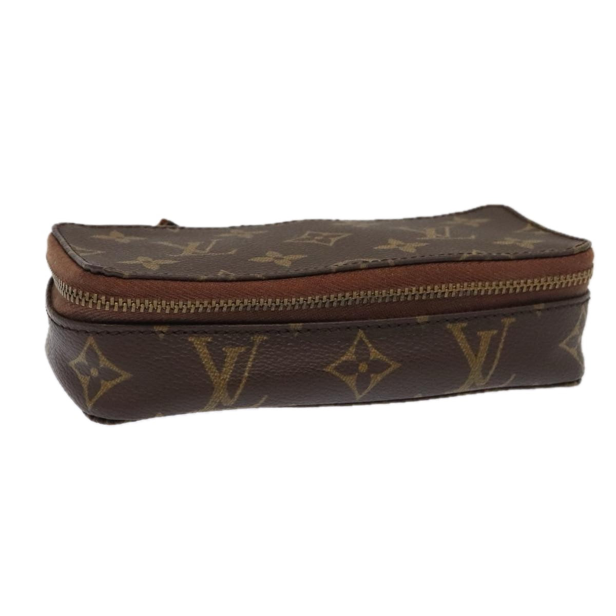 LOUIS VUITTON Monogram Poche Monte Carlo Jewelry Box M47352 LV Auth 93694