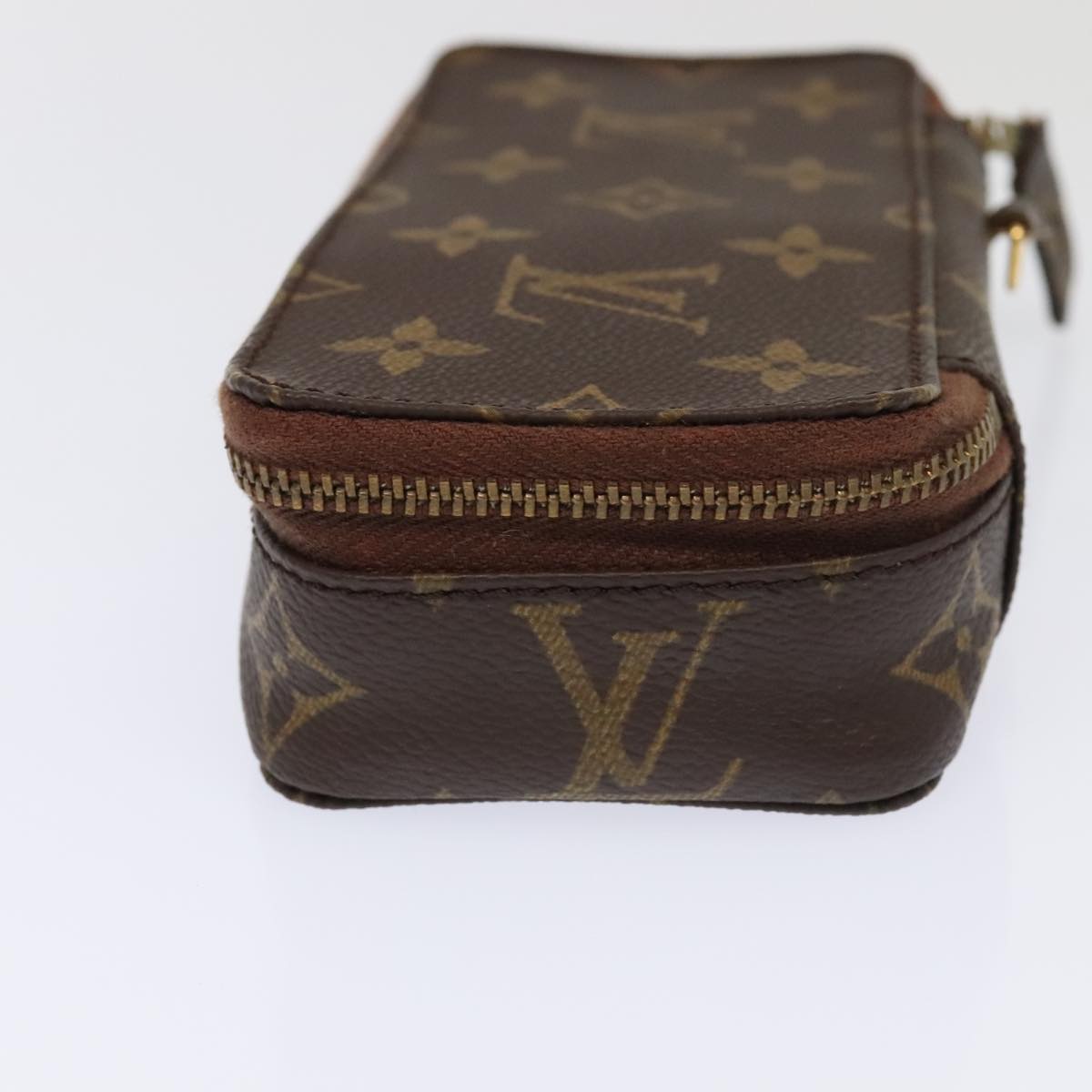 LOUIS VUITTON Monogram Poche Monte Carlo Jewelry Box M47352 LV Auth 93694