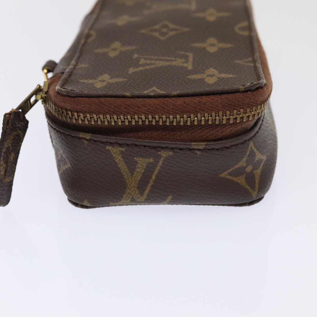 LOUIS VUITTON Monogram Poche Monte Carlo Jewelry Box M47352 LV Auth 93694