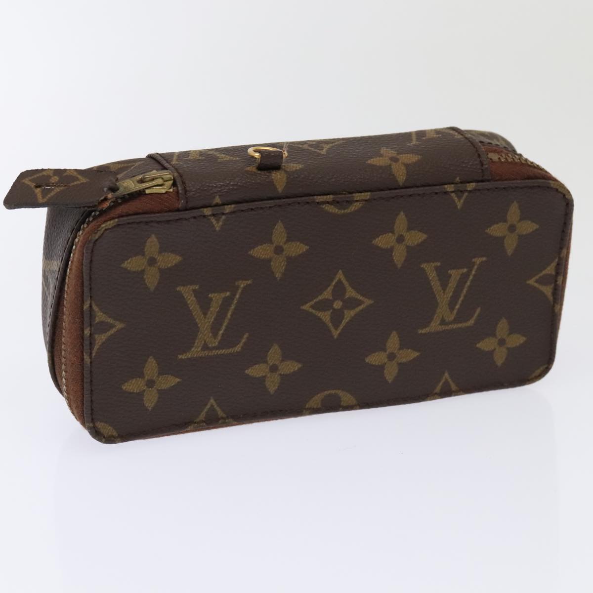 LOUIS VUITTON Monogram Poche Monte Carlo Jewelry Box M47352 LV Auth 93694