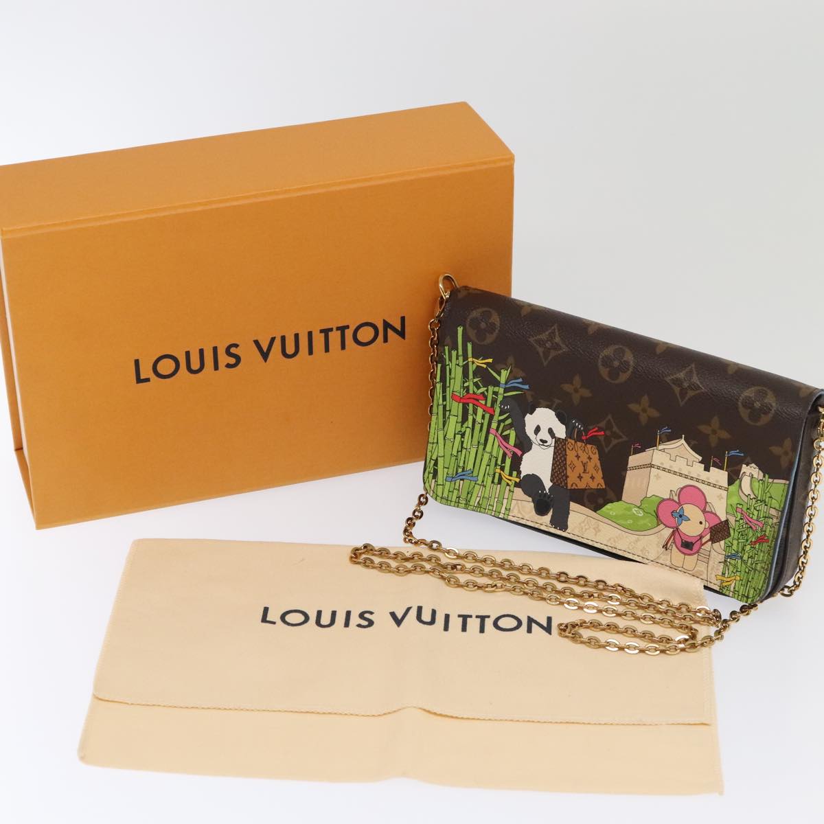 LOUIS VUITTON Monogram Vivienne Pochette Felice Shoulder Bag M80992 Auth 93696S