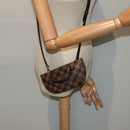 LOUIS VUITTON Damier Ebene Manosque GM Accessory Pouch N51120 LV Auth 93698SAV-22