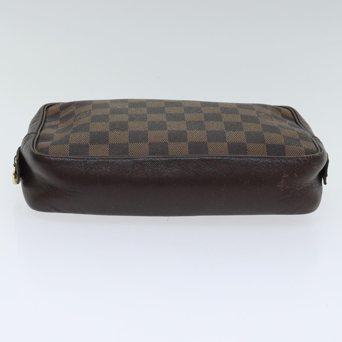 LOUIS VUITTON Damier Ebene Trousse Toilette25 Clutch Bag N47624 LV Auth 93707