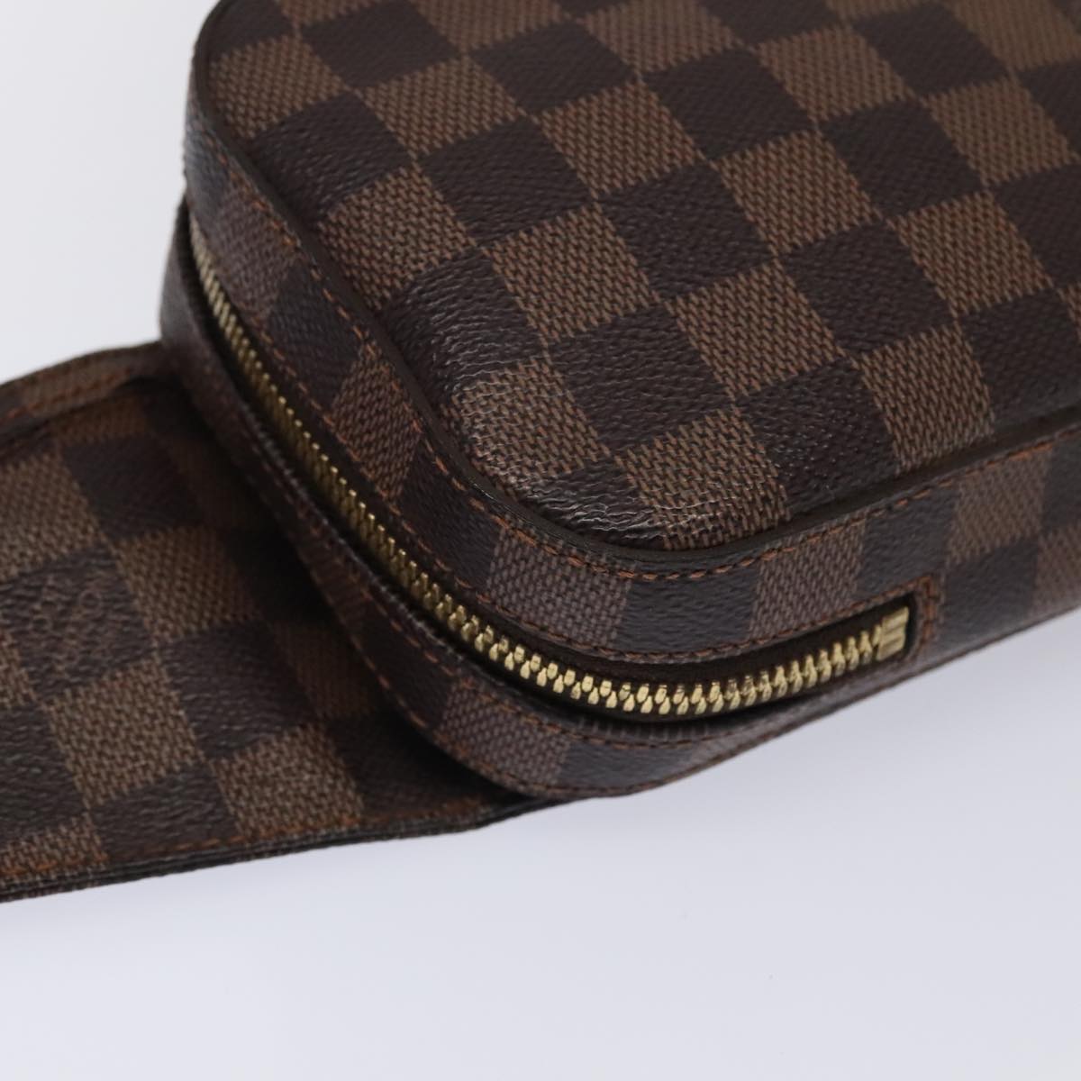 LOUIS VUITTON Damier Ebene Geronimos Shoulder Bag N51994 LV Auth 93709