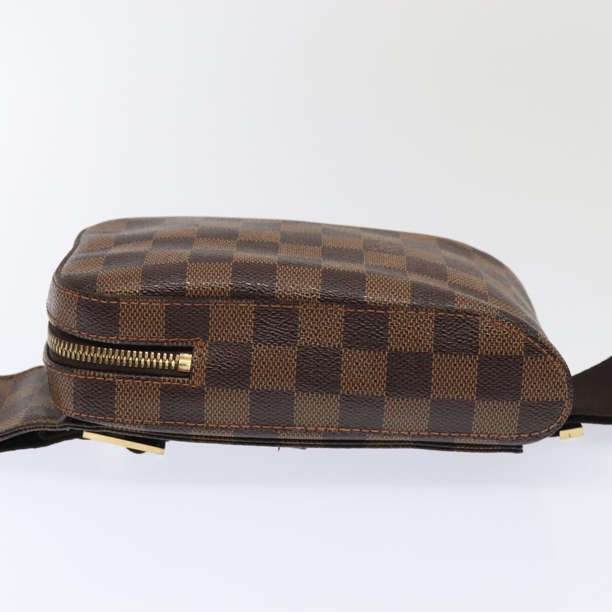 LOUIS VUITTON Damier Ebene Geronimos Shoulder Bag N51994 LV Auth 93710