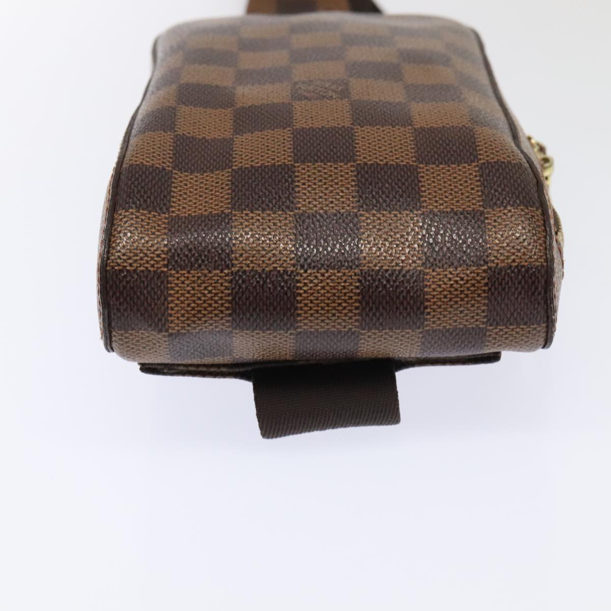 LOUIS VUITTON Damier Ebene Geronimos Shoulder Bag N51994 LV Auth 93710