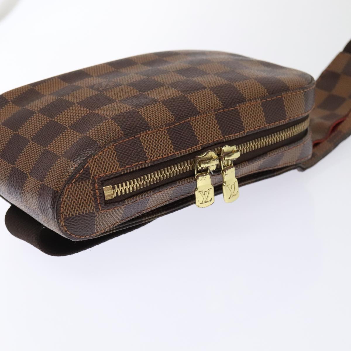 LOUIS VUITTON Damier Ebene Geronimos Shoulder Bag N51994 LV Auth 93710