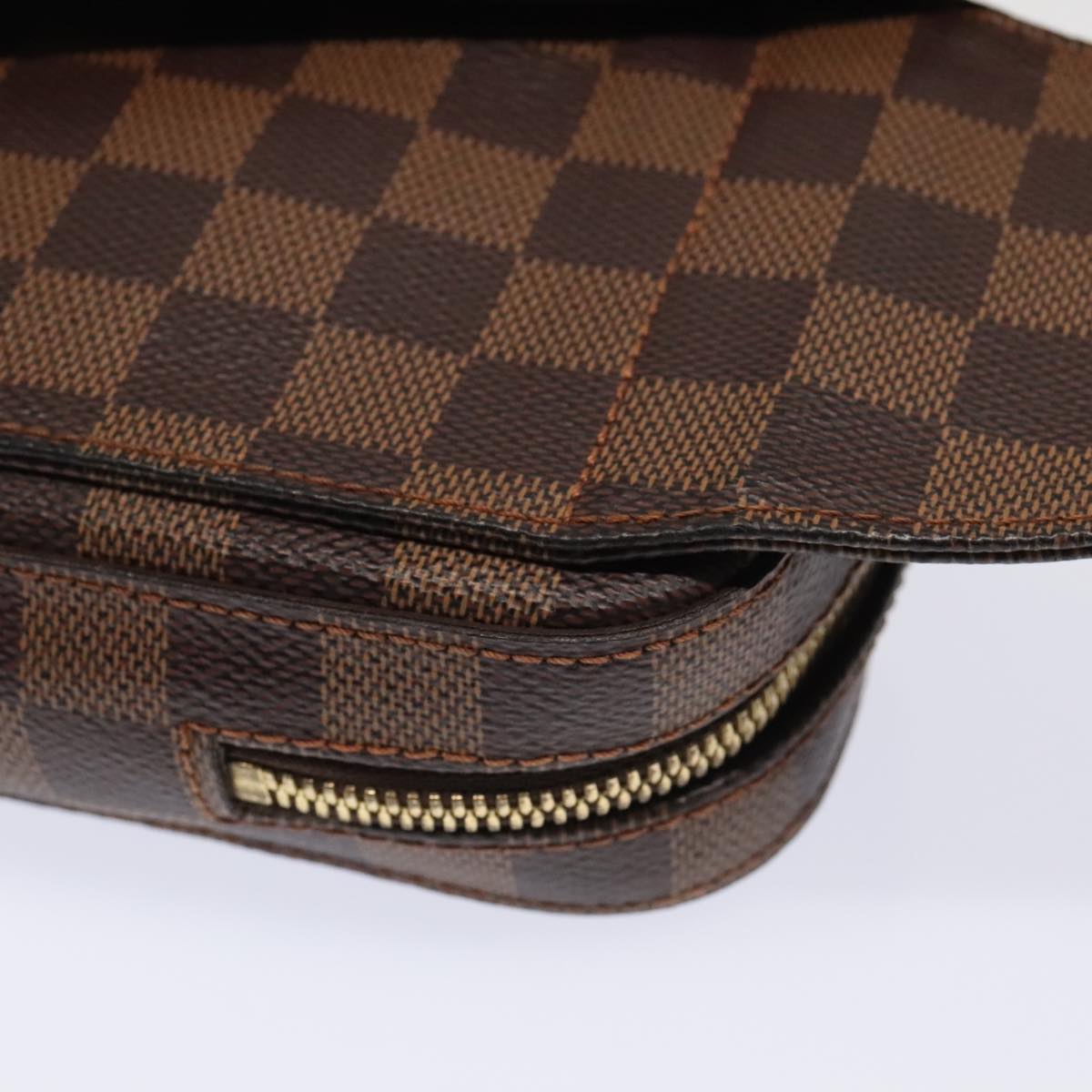 LOUIS VUITTON Damier Ebene Geronimos Shoulder Bag N51994 LV Auth 93711