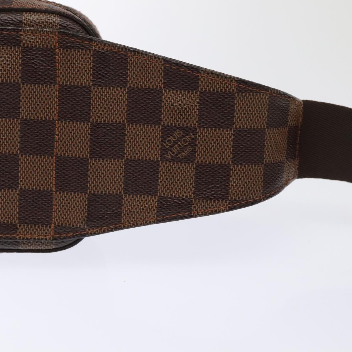 LOUIS VUITTON Damier Ebene Geronimos Shoulder Bag N51994 LV Auth 93711