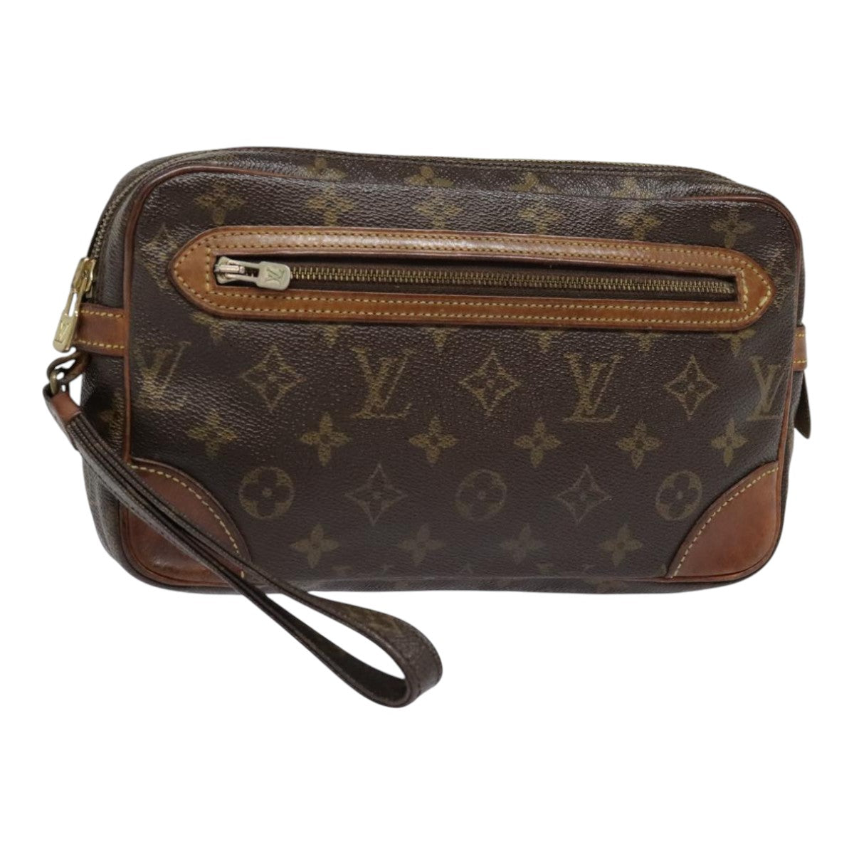 LOUIS VUITTON Monogram Marly Dragonne GM Clutch Bag M51825 LV Auth 93720