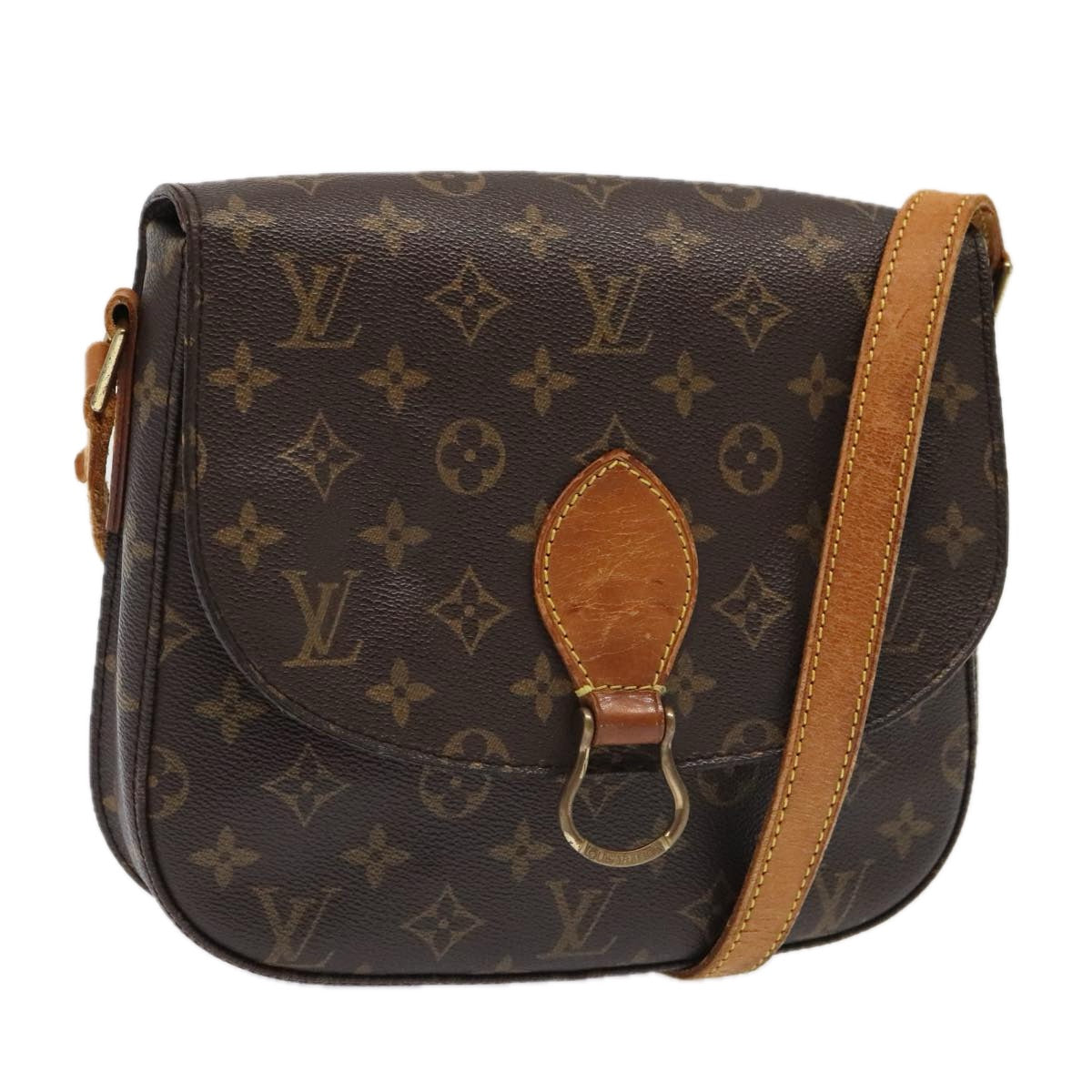 LOUIS VUITTON Monogram Saint Cloud GM Shoulder Bag M51242 LV Auth 93726