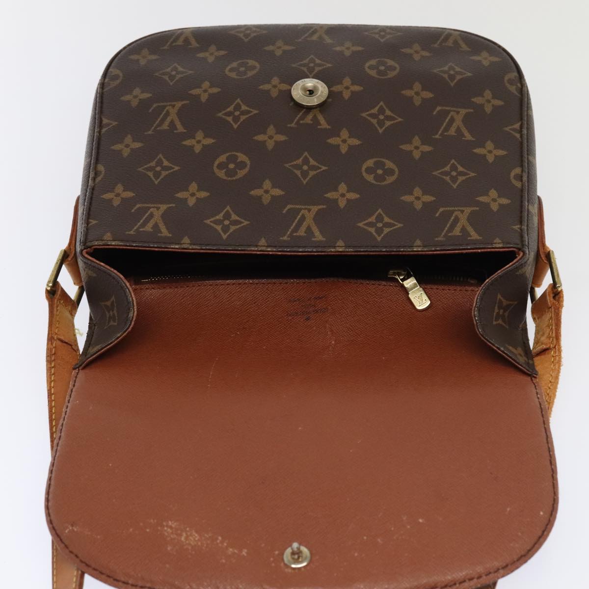 LOUIS VUITTON Monogram Saint Cloud GM Shoulder Bag M51242 LV Auth 93726