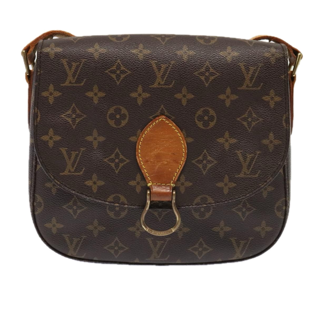 LOUIS VUITTON Monogram Saint Cloud GM Shoulder Bag M51242 LV Auth 93726