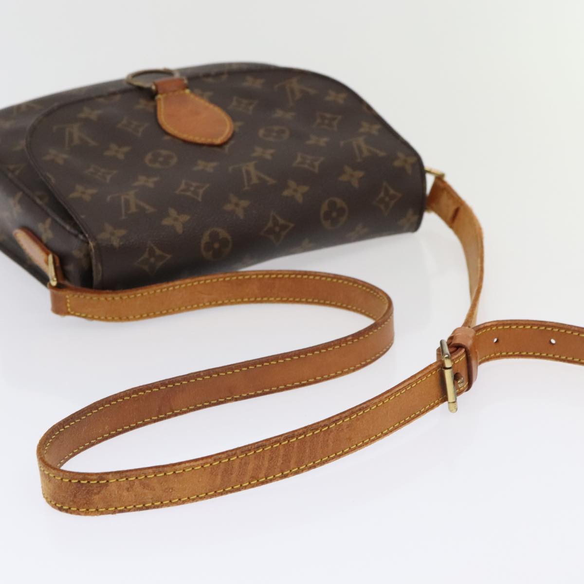 LOUIS VUITTON Monogram Saint Cloud GM Shoulder Bag M51242 LV Auth 93726