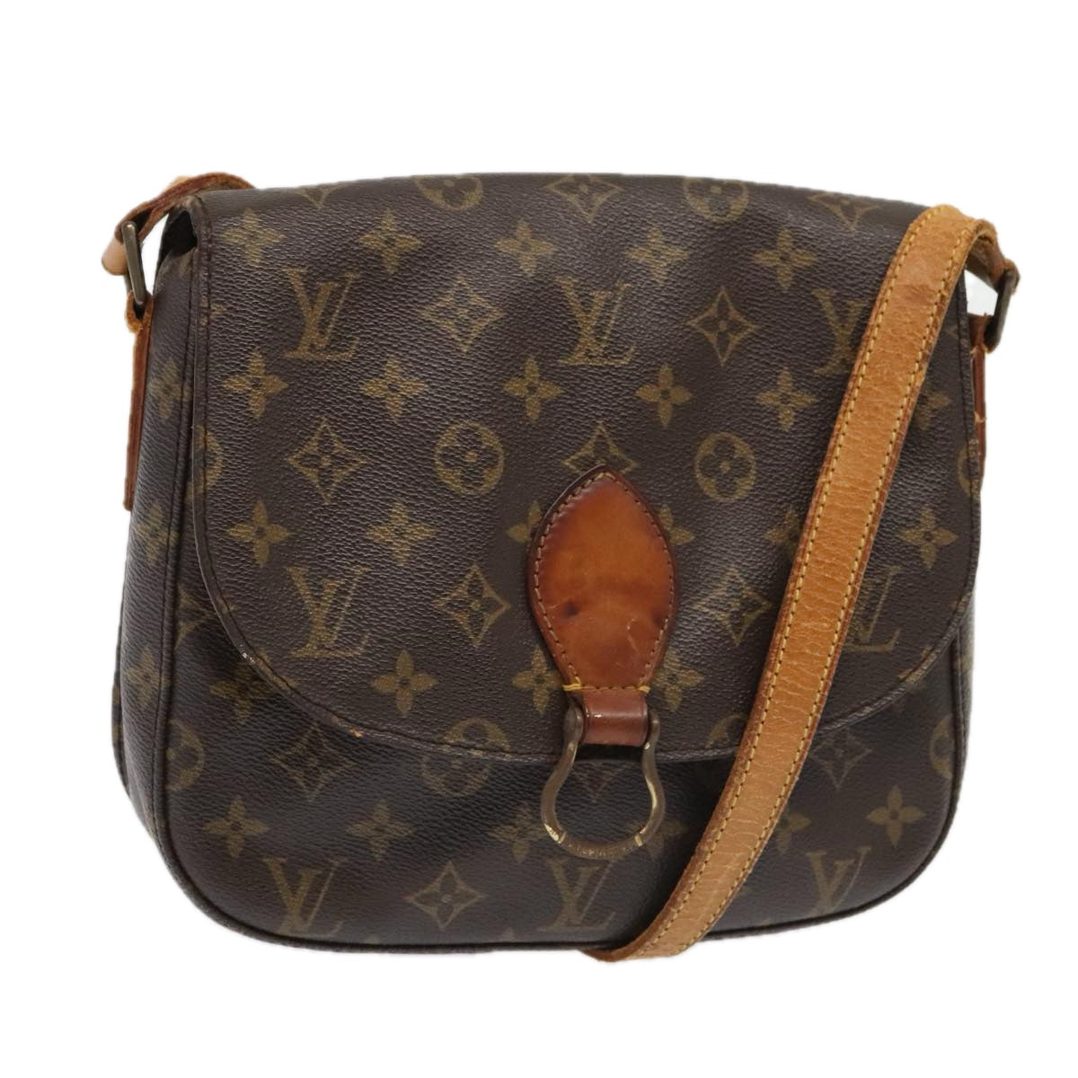 LOUIS VUITTON Monogram Saint Cloud GM Shoulder Bag M51242 LV Auth 93727