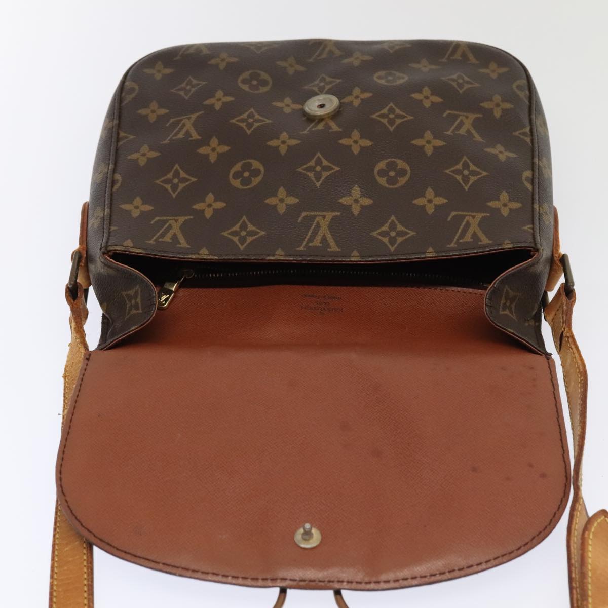 LOUIS VUITTON Monogram Saint Cloud GM Shoulder Bag M51242 LV Auth 93727