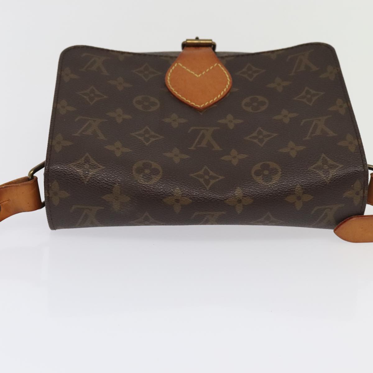 LOUIS VUITTON Monogram Cartouchiere MM Shoulder Bag M51253 LV Auth 93728